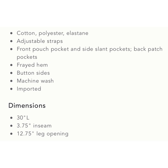 Anthropologie Pilco Cut-Off Short Overalls NWT SZ 32 - Picture 12 of 12